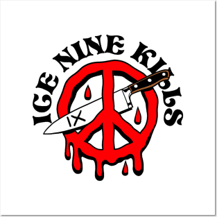 Ice music Nine band Kills  – Peace Sign Posters and Art